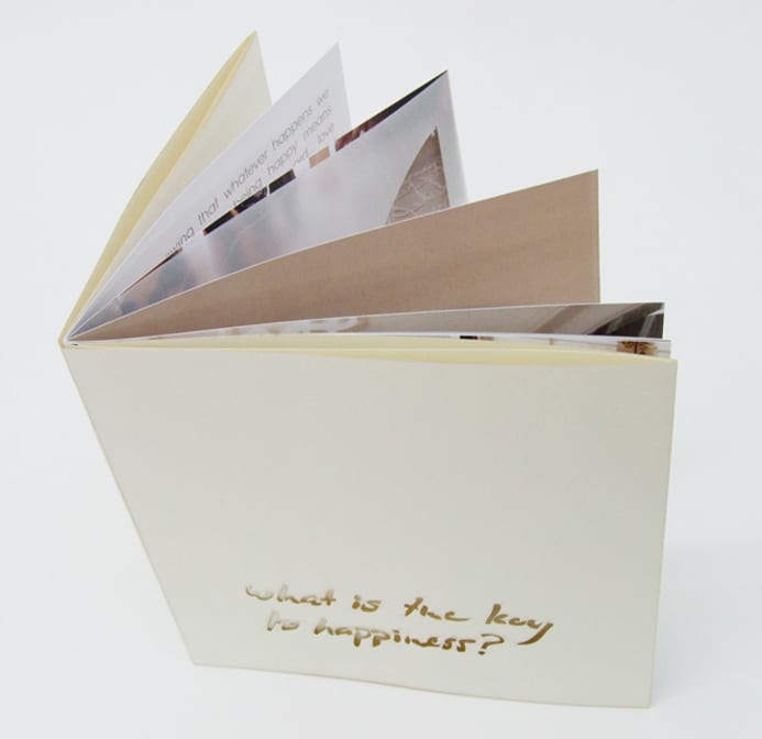What is the Key to Happiness? Artist book, Signed and numbered, limited edition 400